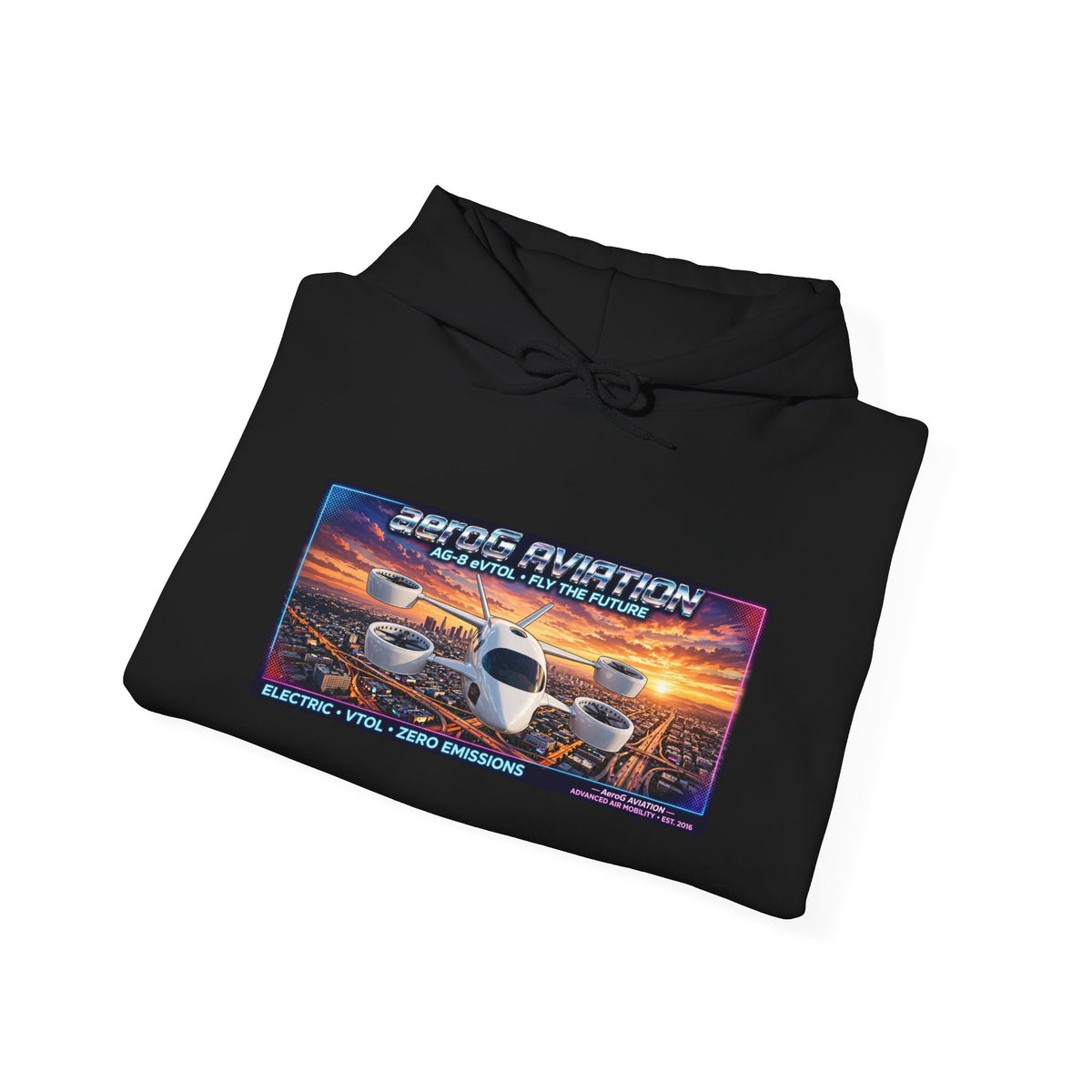 aeroG Future Skies Hoodie - LA Sunset, view 4