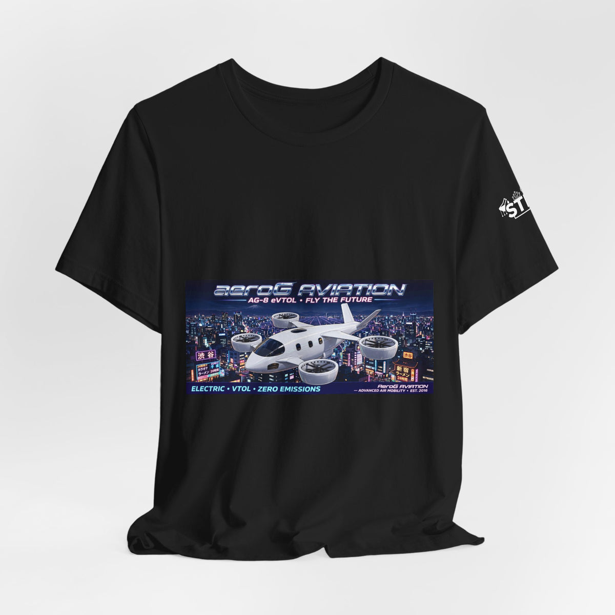 aeroG Future Skies Tee - Tokyo Night, view 4