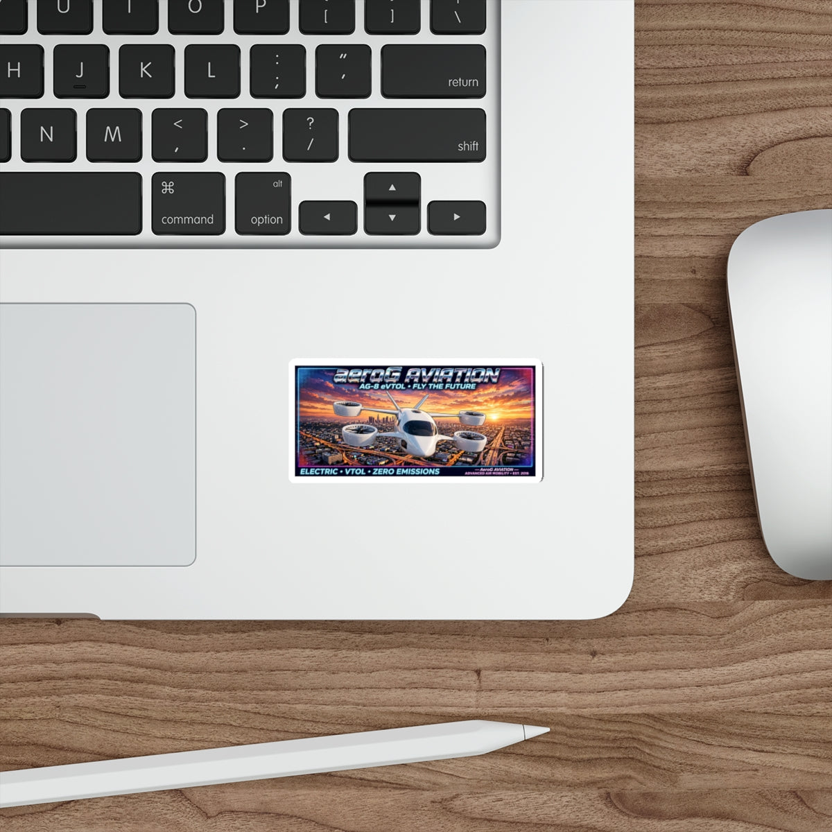 aeroG Future Skies Sticker - LA Sunset, view 4