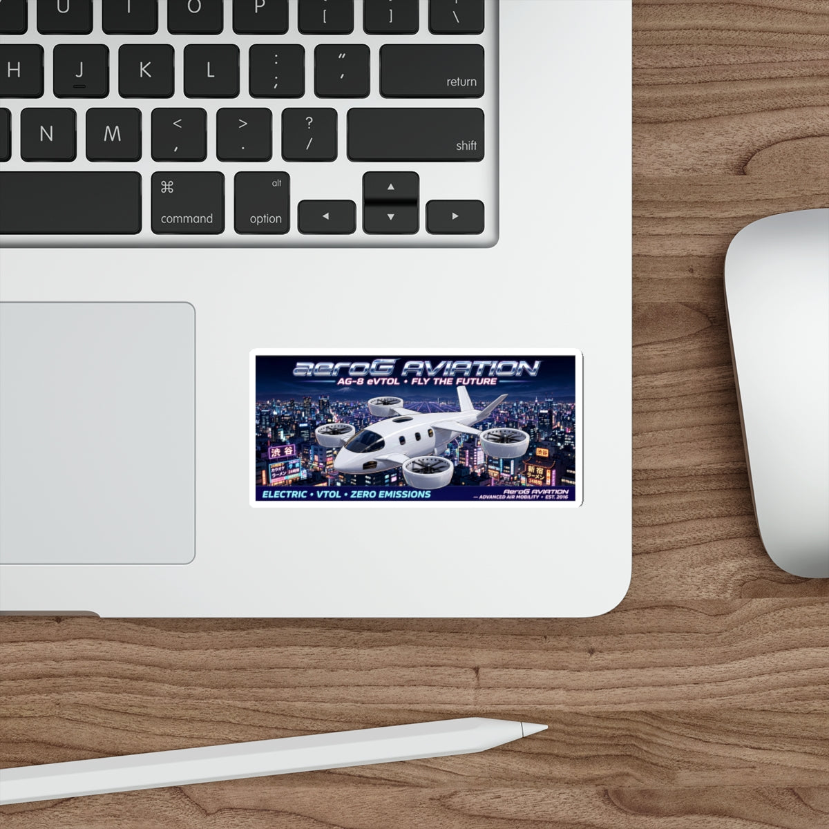 aeroG Future Skies Sticker - Tokyo Night, view 7