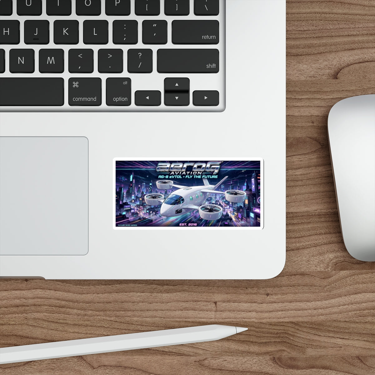 aeroG Future Skies Sticker - Neon City, view 7