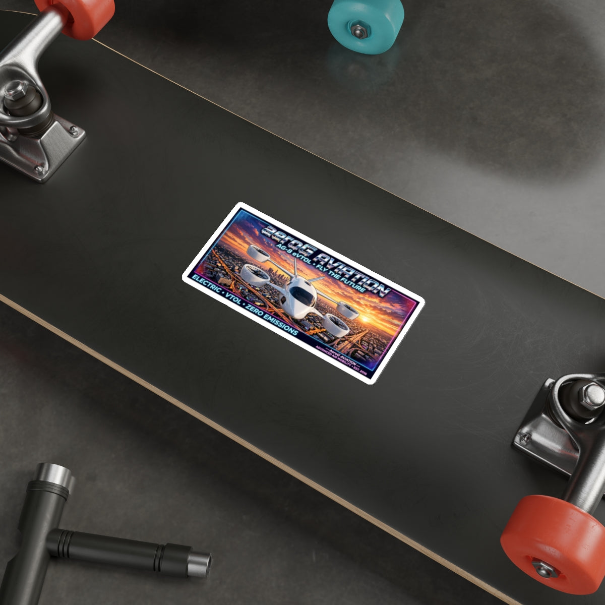 aeroG Future Skies Sticker - LA Sunset, view 11