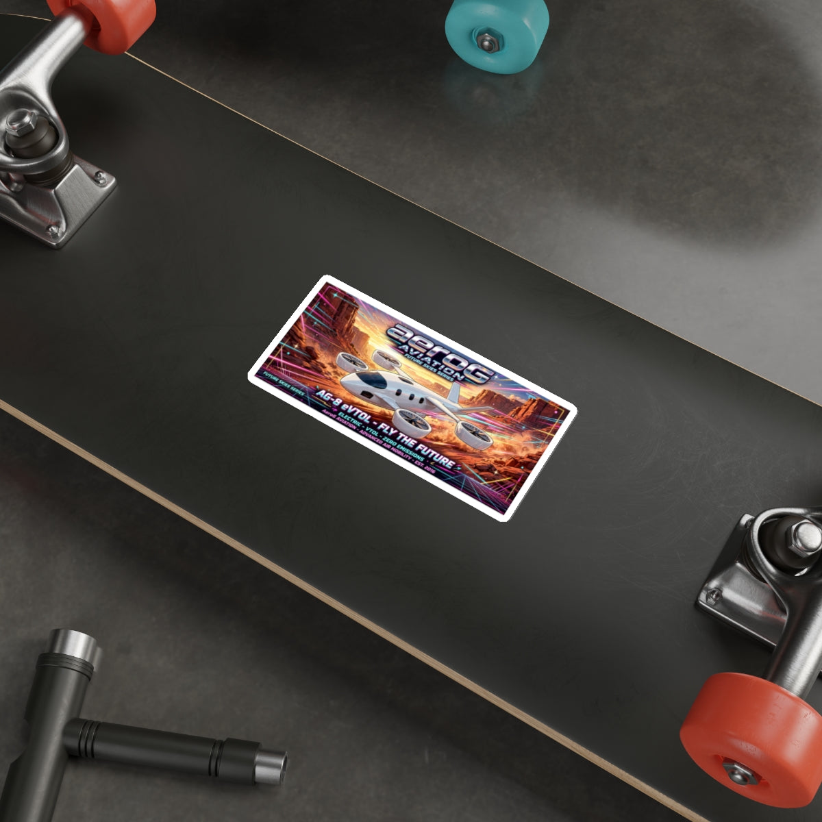aeroG Future Skies Sticker - Canyon Run, view 11