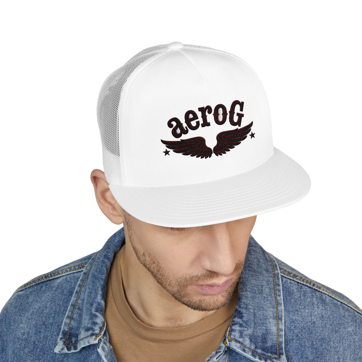 aeroG Vintage Wings Trucker Cap, view 3