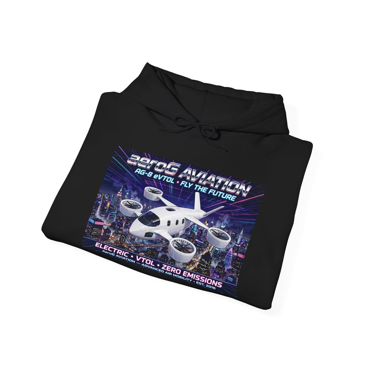 aeroG Future Skies Hoodie - NYC Night, view 4