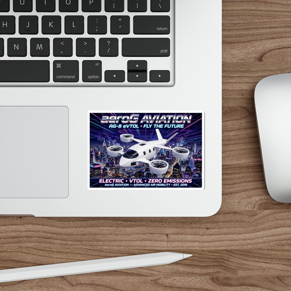 aeroG Future Skies Sticker - NYC Night, view 7