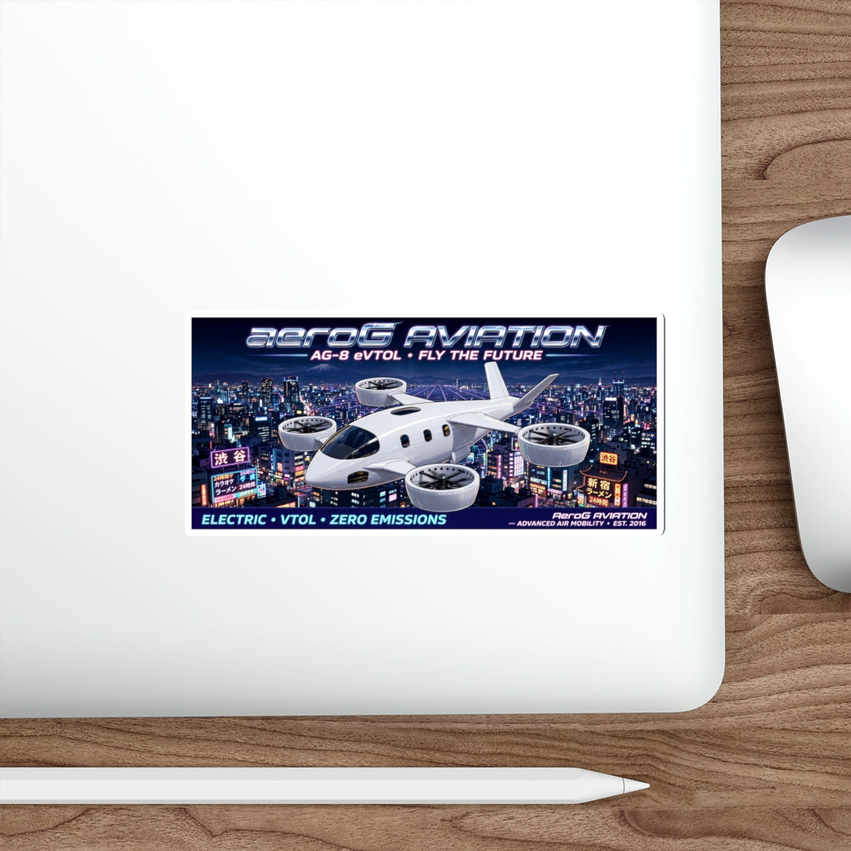 aeroG Future Skies Sticker - Tokyo Night, view 10
