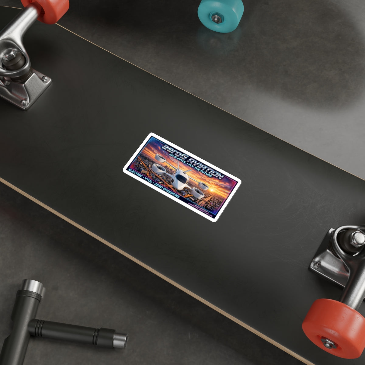 aeroG Future Skies Sticker - LA Sunset, view 8