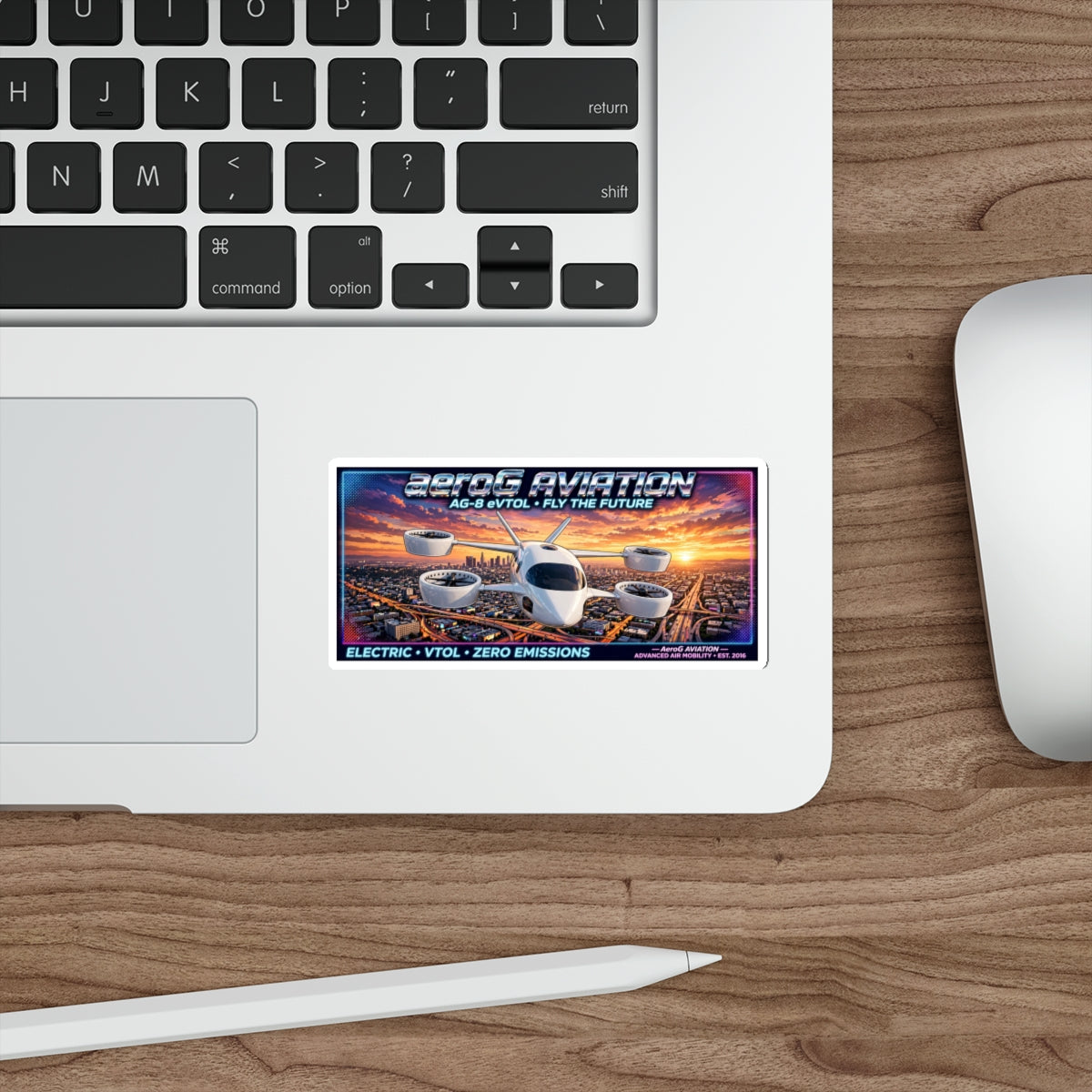 aeroG Future Skies Sticker - LA Sunset, view 7