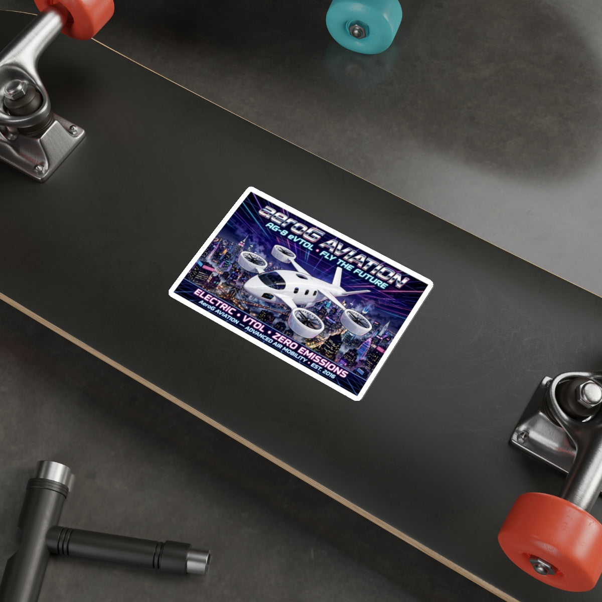 aeroG Future Skies Sticker - NYC Night, view 11