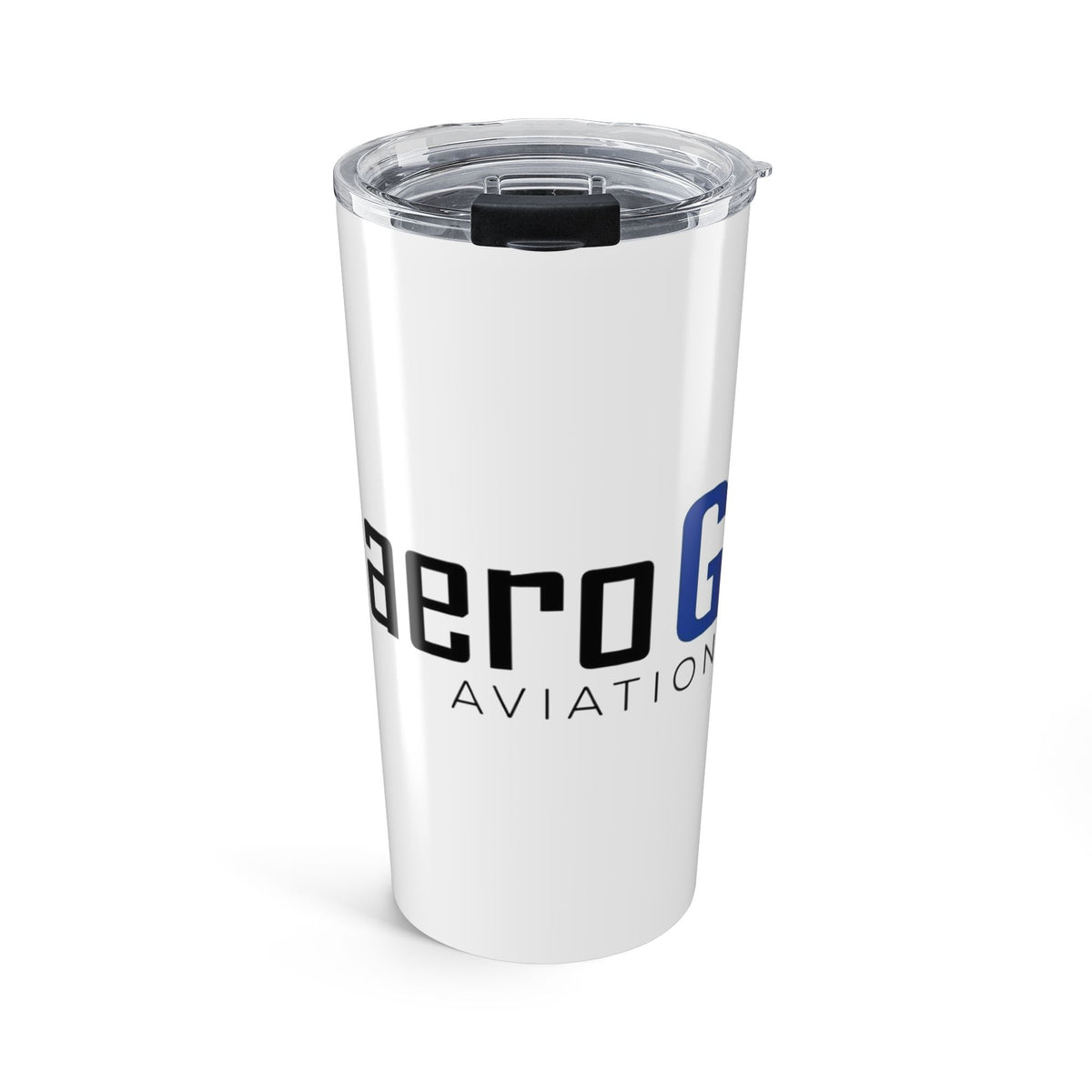 aeroG Aviation 20oz stainless steel tumbler with aeroG logo