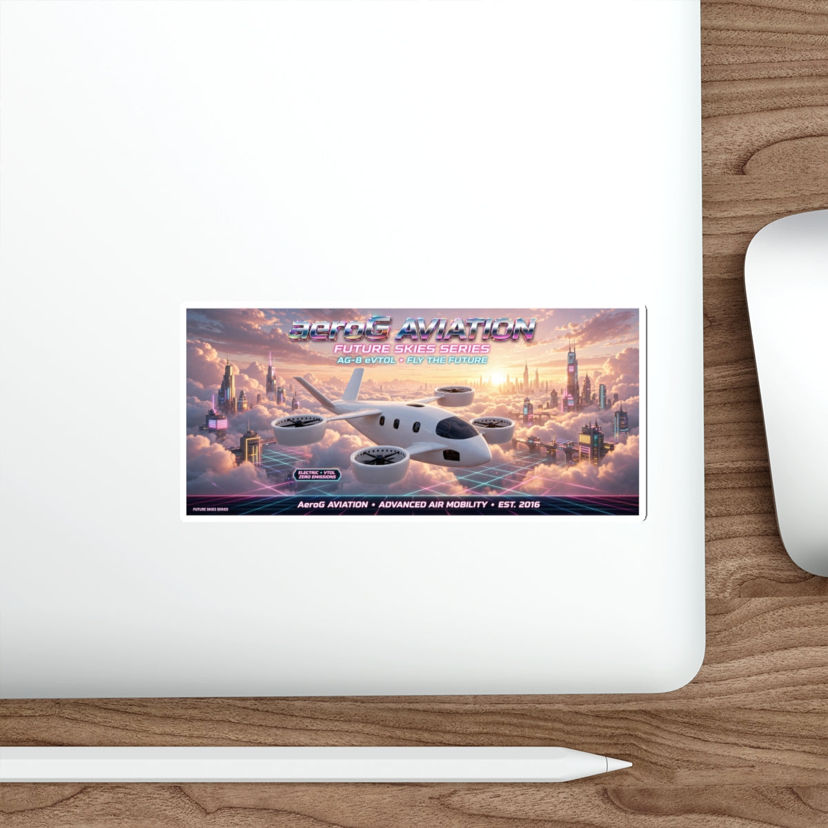 aeroG Future Skies Sticker - Cloud City, view 10