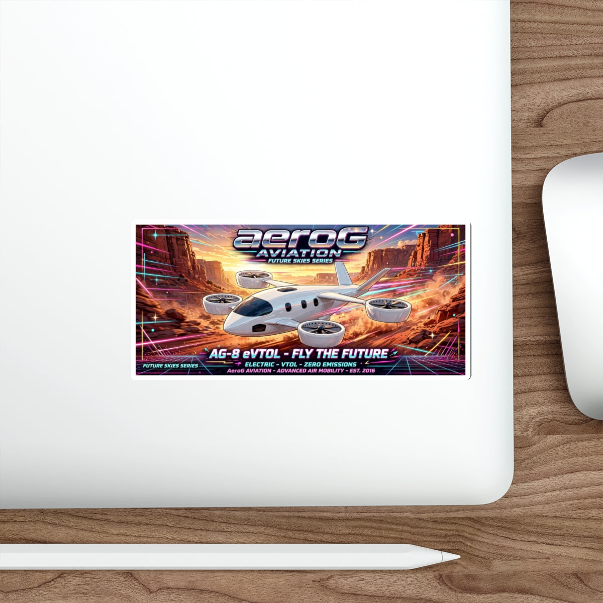 aeroG Future Skies Sticker - Canyon Run, view 10
