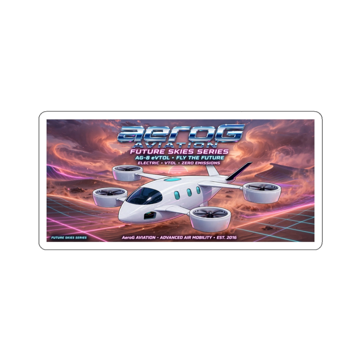 aeroG Future Skies Sticker - Desert Storm, view 2