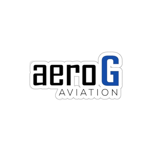 aeroG Aviation die-cut logo sticker