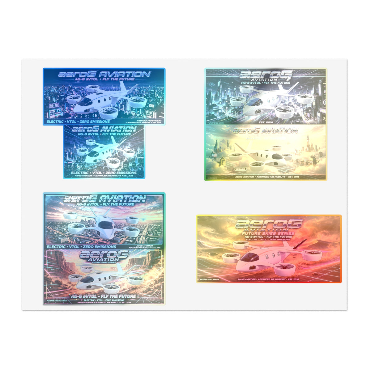 aeroG Future Skies Sticker Pack, view 3