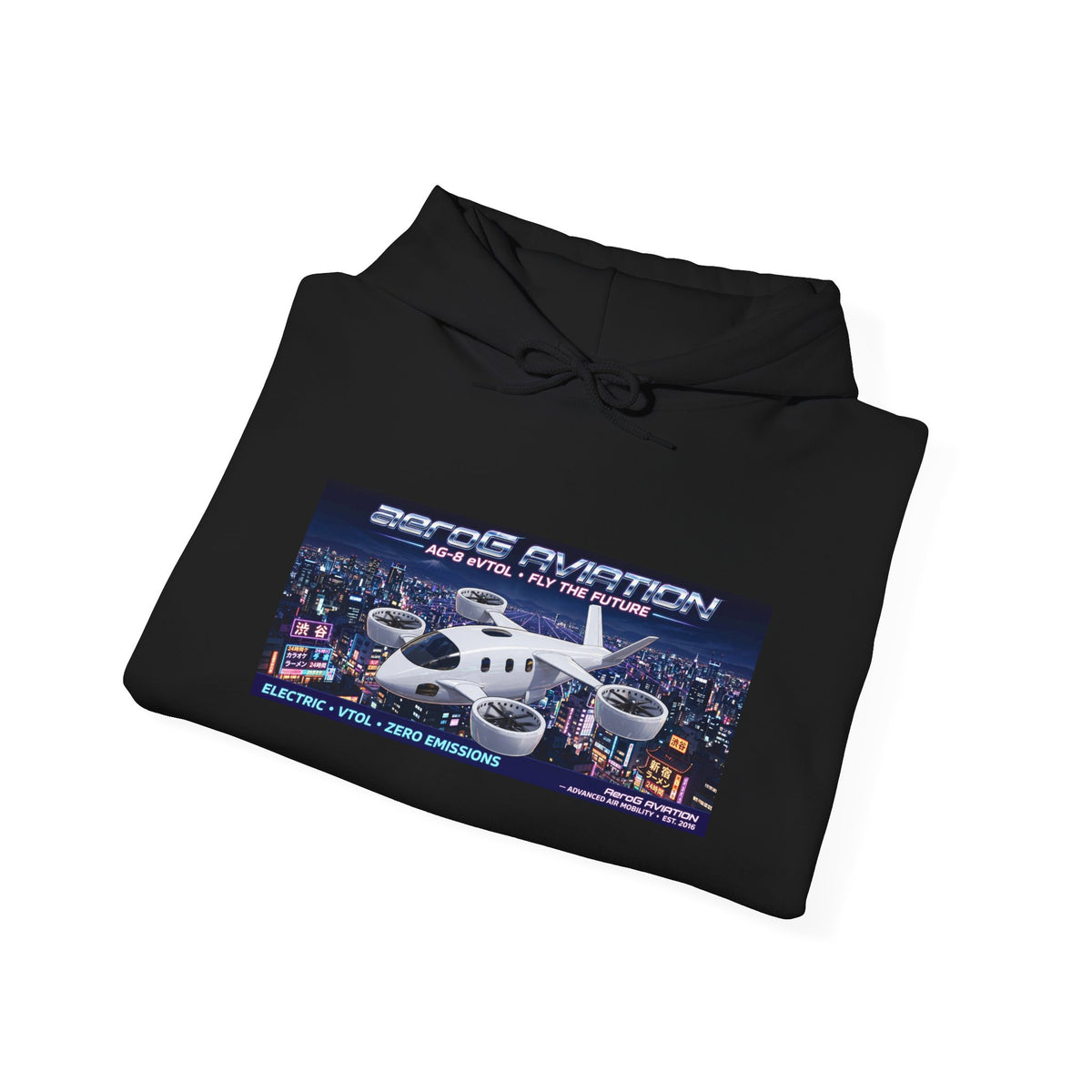 aeroG Future Skies Hoodie - Tokyo Night, view 4
