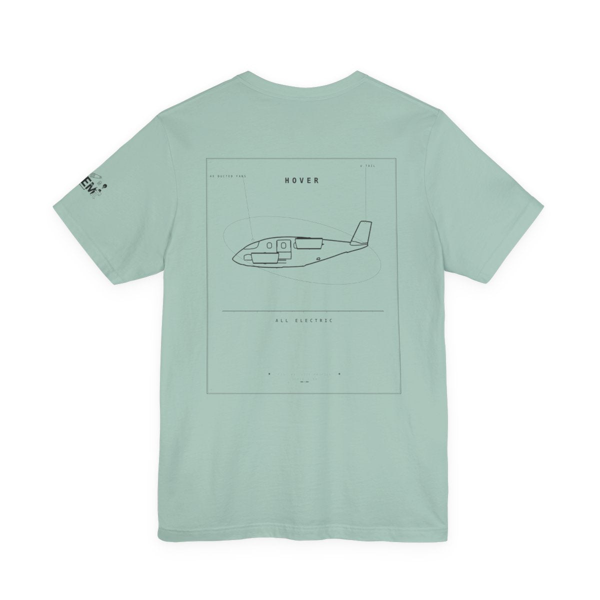 aeroG HOVER Tee - dusty-blue
