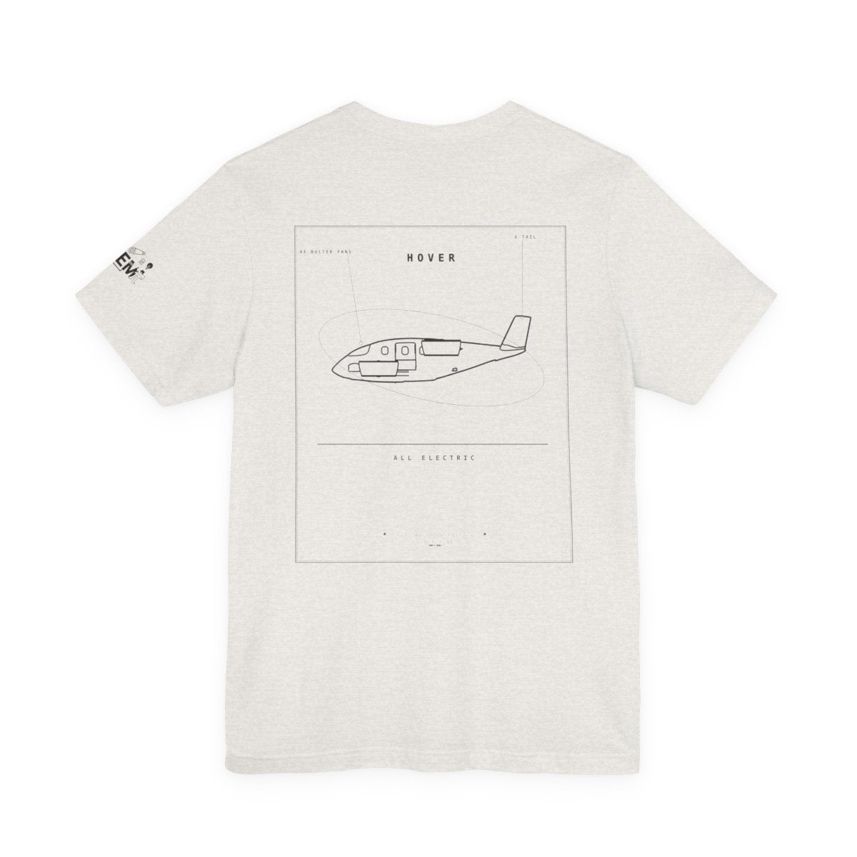 aeroG HOVER Tee - heather-cement
