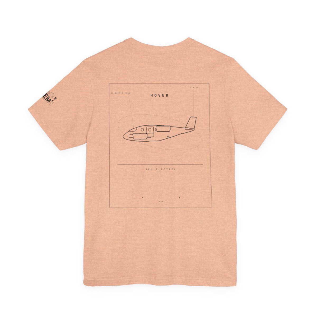 aeroG HOVER Tee - heather-peach