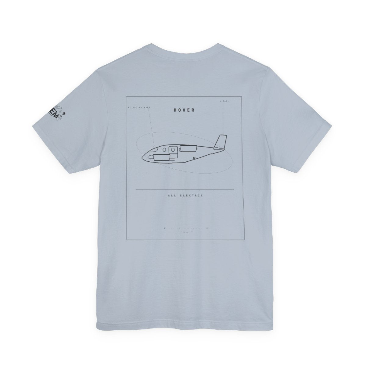 aeroG HOVER Tee light-blue